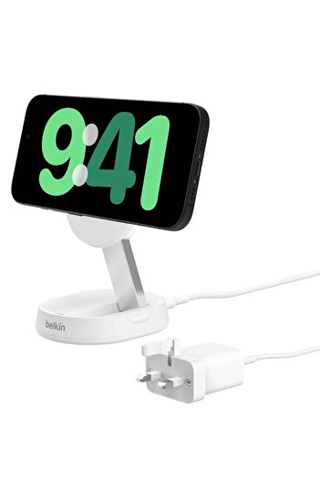 Belkin Boostcharge Pro Convertible Magnetic Wireless Charging Stand With Qi2 15W - 20W Usb-C Power Supply