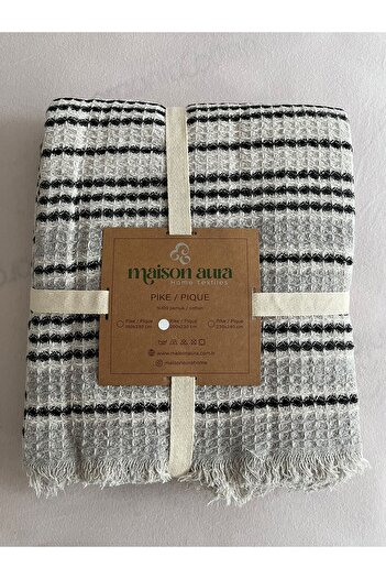 maison aura Pique Cotton Striped