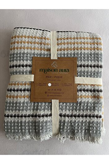 maison aura Pique Cotton Striped