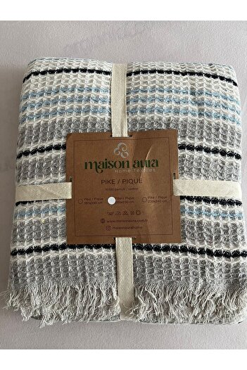 maison aura Pique Cotton Striped