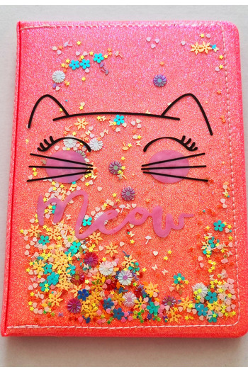 Modellino Movable Glitter Beaded Thick Leaf Memo Pad Daily Memory Book Notepad A5 Size Lined 80Y