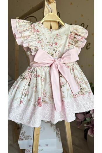 sunshine boutique15 Floral Puffy Dress with Unique Design