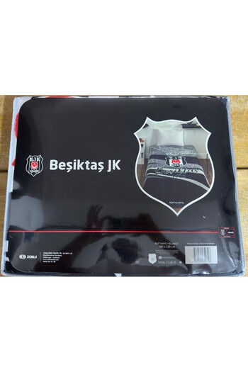 Kristal Beşiktaş New Season Eagle Patterned Licensed Single Blanket