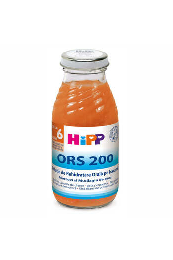 Hipp Ors Rehydration Solution Anti-Diarrhea Drink with Carrot and Rice, 200ml,
