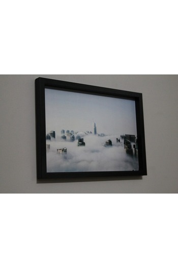 LİFE GLOBAL Picture Frame Black 20X30 with Picture and Plexi Protection Single Piece Bl