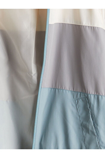 LC Waikiki Hooded Color Blocked Women's Raincoat