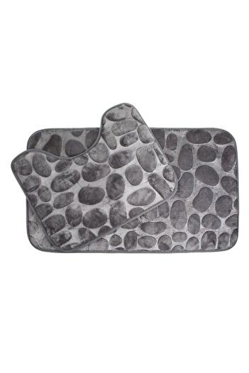 OEM Set Covorase de Baie Pietre Gri - 2buc