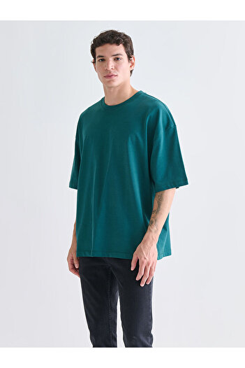 LC Waikiki Ανδρικό T-Shirt από βαμβακερό χτενισμένο λαιμό