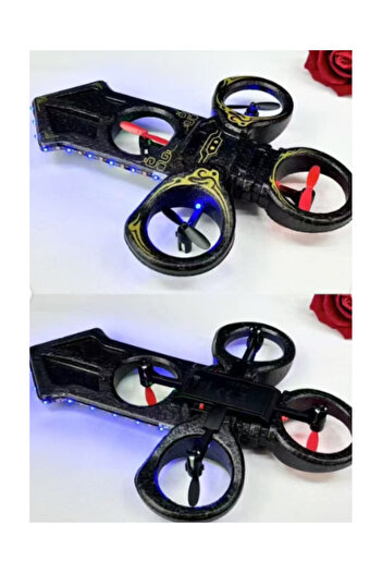 Generic Royal Sword Flying Drone with Dual Controllers – 2.4GHz Remote & Watch Gesture Control, 360° Flips