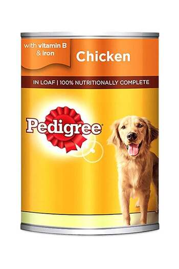 Pedigree Chicken Loaf Wet Dog Food Can 400g