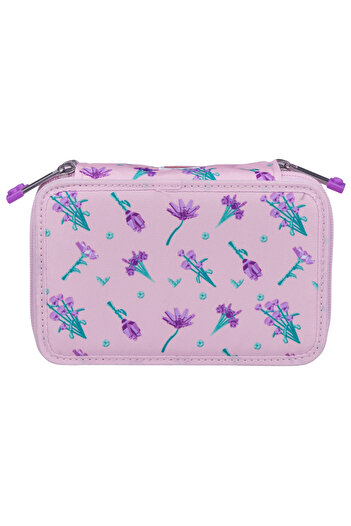 LEGO Flowers unequipped pencil case with 3 compartments, children 6+ years