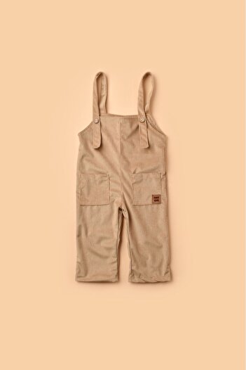 MODA Pinkjoy Unisex Cream Velvet Salopet
