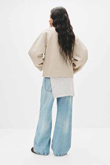 Pull & Bear Kumaş kısa kaban