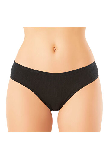Astra Plus Women's Comfortable Ribbed Color and Pattern Assorted Panties 6 Pack - Multi Color - Astpskoetae50E26-Cok