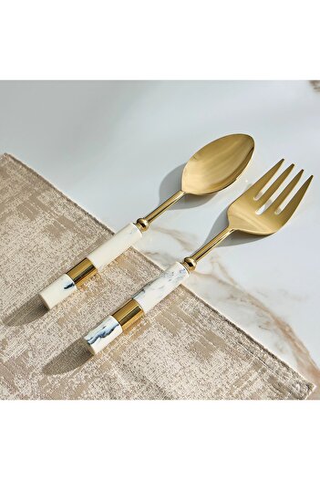 Generic Marbel 2-Piece Serving Spoon Set