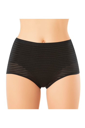 ModAras Line Lace Detailed Black Panties 6 Pack - Black - Arasskortae50R29-Si