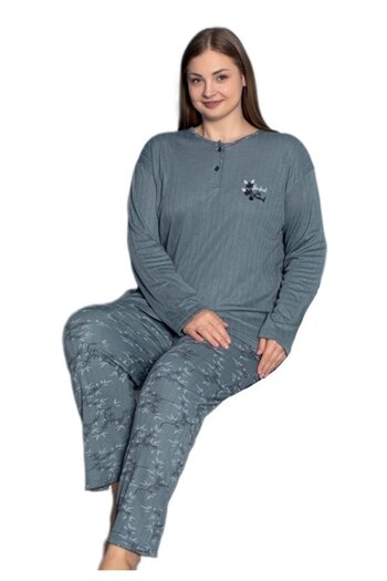 bipamuk Relaxing Pajama Set Winter Plus Size Women's Pajama Set 3Xl/6Xl
