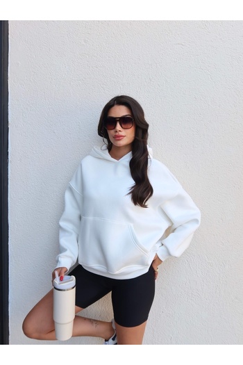 ESRAHELVACI Raised Kangaroo Pocket Sweatshirt