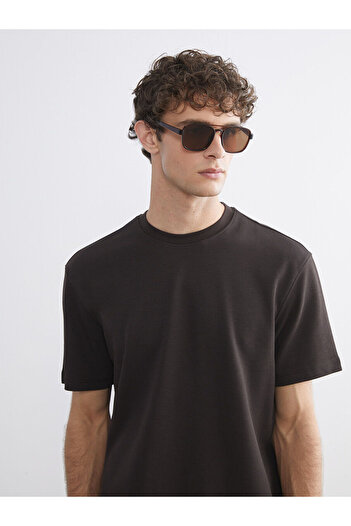 LC Waikiki Brown Crew Neck Men's T-Shirt