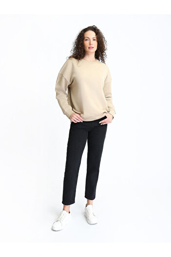 LC Waikiki Black Mom Fit Women's Jean Pants