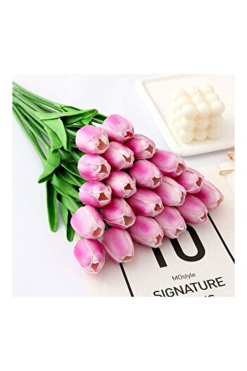 HALAMODO 20 Tulip Flowers Artificial Multicolour One Size