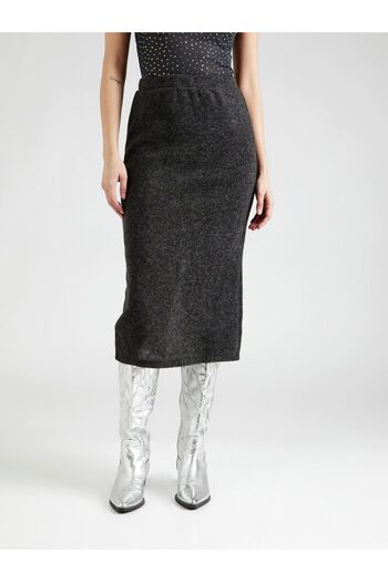 Vero Moda Dark grey tapered knitted skirt