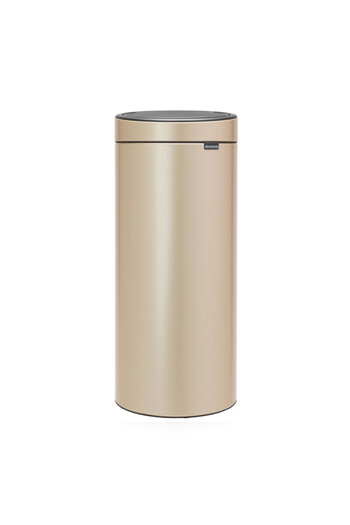 Brabantia Touch Bin New 1003221, 30 l, Silent and soft closing, Gold metallic