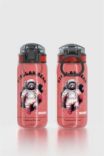 Renga Rybo-X Patterned 530 ml Children's Water Bottle 912164 Red
