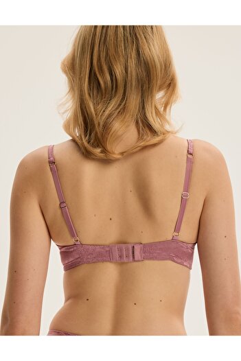 ESOTIQ Push-Up Bra Padded & Underwired Plunging Design Removable Chain Pendant | Charm