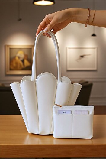 Katusa Women's Magnolia White Wallet Design Shoulder Bag