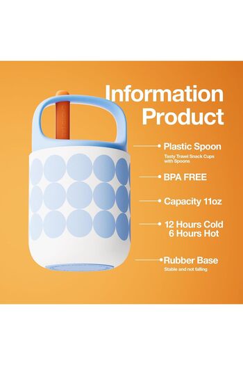 CHAKO LAB Food Jar 15 oz | Stainless Steel Vacuum Insulated for Hot Food and Cold Food