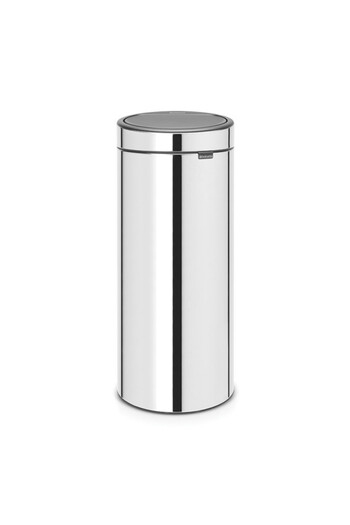Brabantia Touch Bin New 650010, 30 l, Silent and smooth closing, Brilliant stainless steel