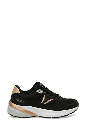 Kinetix Women's Lace-Up Casual Sports Shoes Black-Caramel Sneaker