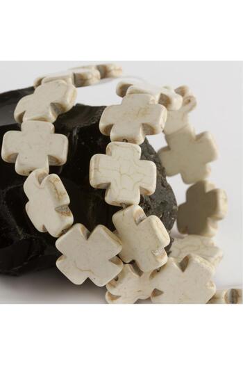 ZERO LAND Msa-Shop 3 cm Mosaic Turquoise Stone-Off White