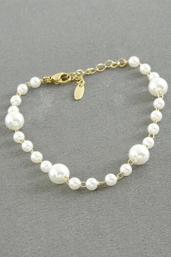 feryal Xuping Pearl Luxury Steel Bracelet