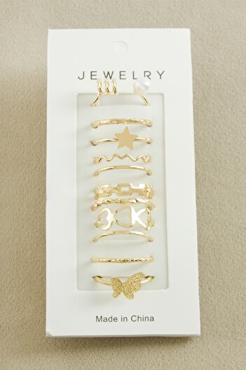 feryal 11 Pieces Luxury Joint Rings