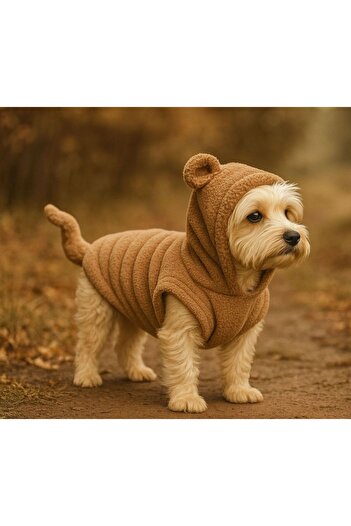 Buddy Store Cat and Dog Brown Welsoft Tail Detailed Costume