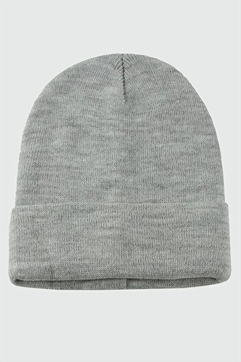 ZERO LAND Hn-Shop Double Layer 1St Quality Colorful Beanie Wholesale Beanie Gloves -Grey-2