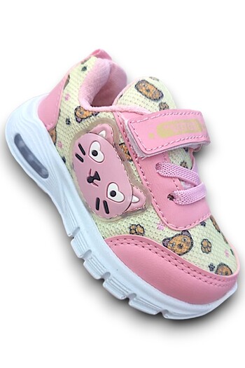Elit Lotus 492 Pink Lightweight Comfortable Orthopedic Lighted Baby Girl Shoes