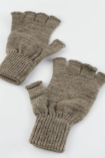 ZERO LAND Bestonly Cut-End Gloves-Light Brown