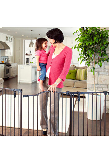 North States Deluxe Decor Gate Black 38-72inch