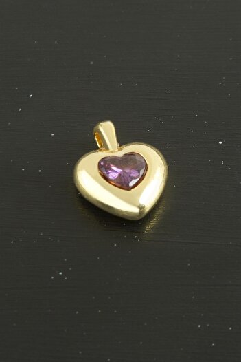 ZERO LAND Msa-Shop Heart Zircon Stone Single Handle Apparatus 1 Piece-Purple