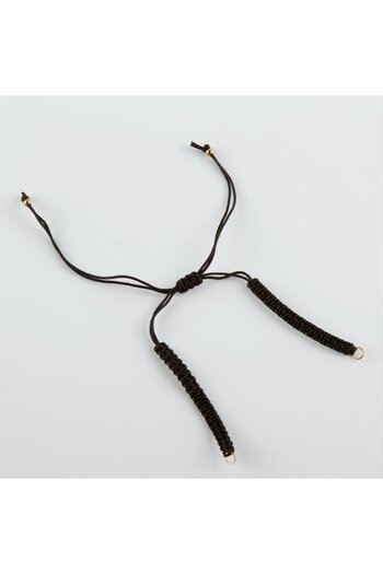 ZERO LAND Msa-Shop Macrame Braided Bracelet 1 Piece-Black