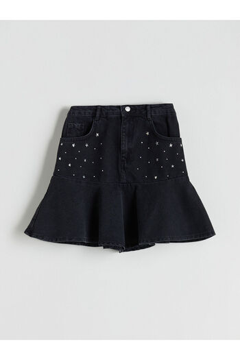 LC Waikiki Peak New Season Stoned Girls' Jean Skirt