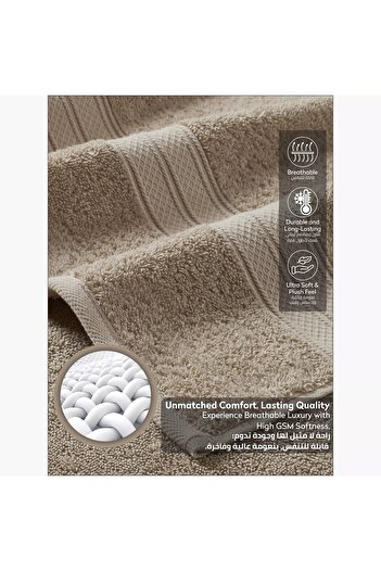 Generic DONETELLA 6-Piece 600 GSM Combed Cotton Bath Towel Set