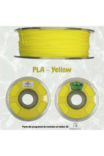 Epic Crafting Filament 3D PLA - Yellow/Galben