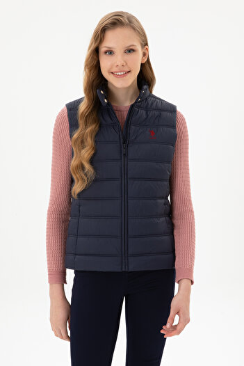 U.S. Polo Assn. Women's Navy Blue Vest 50311989-Vr033