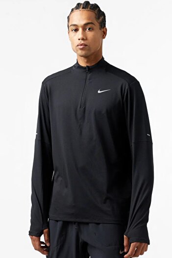 Nike Dri Fit Element 1/2-Zip Running Top Men's Sweatshirt Men's Reflective Running Sweatshirt Black