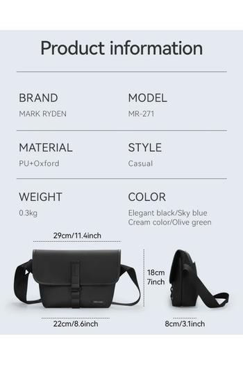 Mark Ryden Mr271_00 Voyageur Shoulder Bag Black