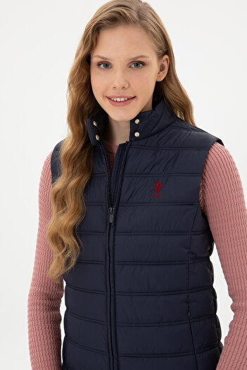 U.S. Polo Assn. Women's Navy Blue Vest 50311989-Vr033